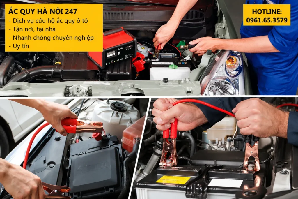 Dịch vụ kích ắc quy ô tô tận nơi 24/7 tại Hà Nội