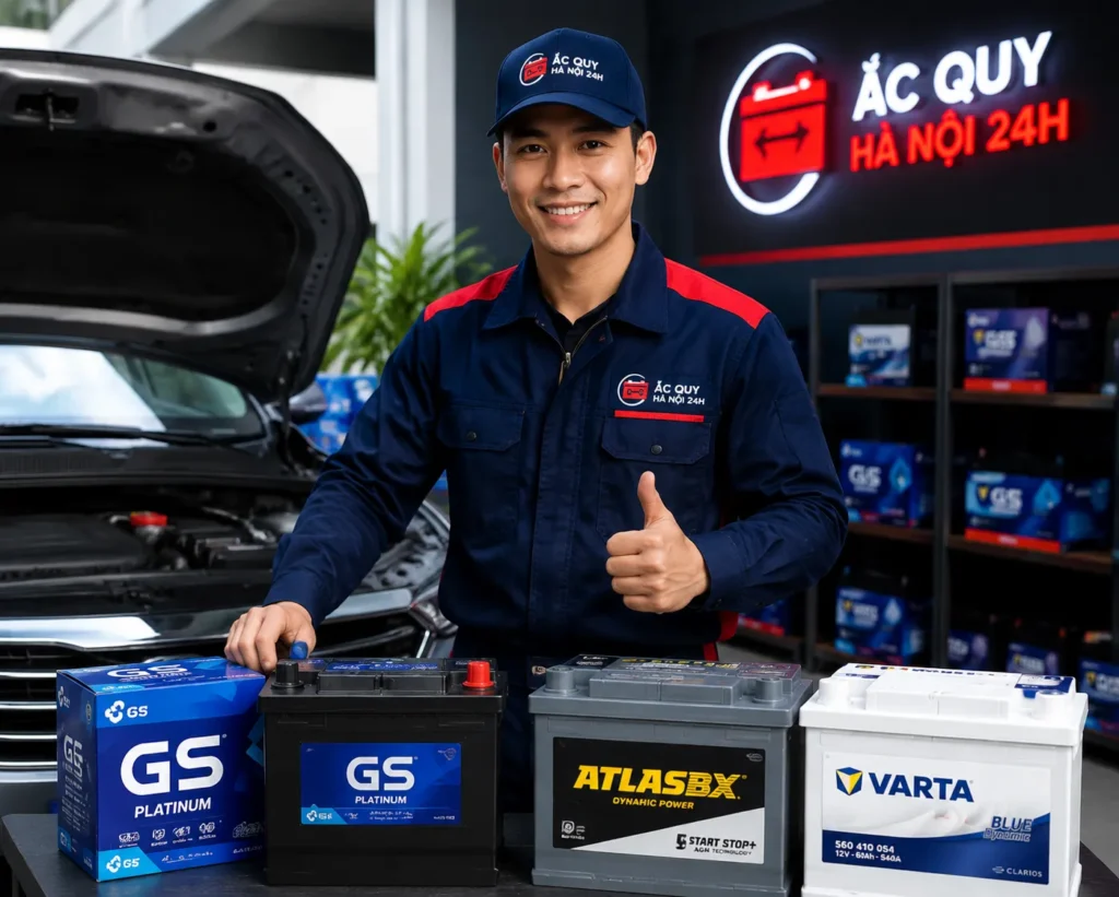 Ắc Quy Hà Nội 24H chuyên cung cấp dịch vụ cứu hộ và kích ắc quy ô tô tại Hà Nội.